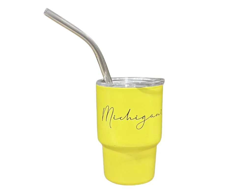 MT: Mini Tumbler Shot Glasses - Michigan Script