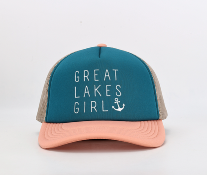 Snapback Hat: Great Lakes Girl