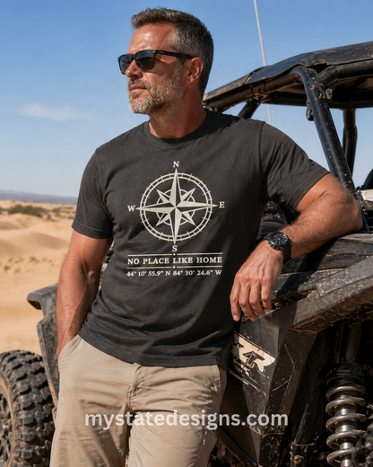 T-Shirt: No Place Like Home (Charcoal)