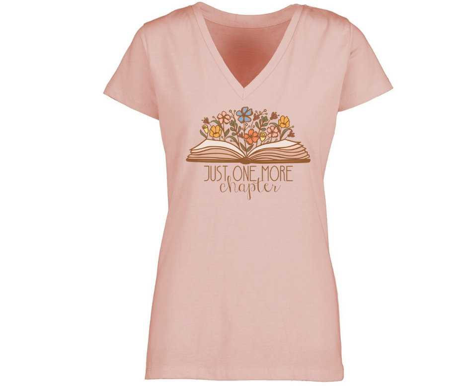 V-Neck: V9 - Just One More Chapter (Silver Pink)