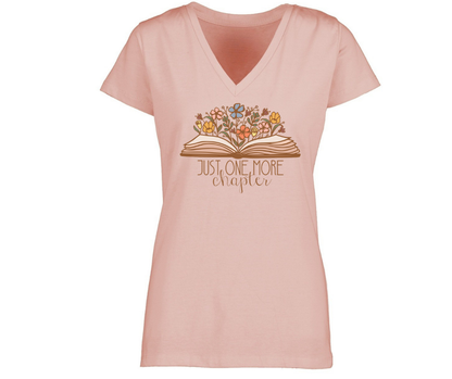 V-Neck: V9 - Just One More Chapter (Silver Pink)